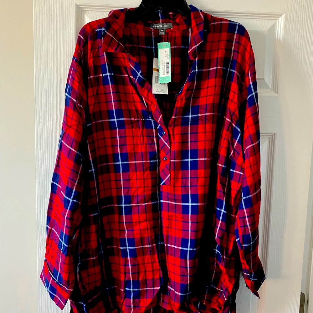 3x Alexander Jordan Plaid button down NWT!!!